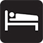 Clipart Image of a Person in Bed